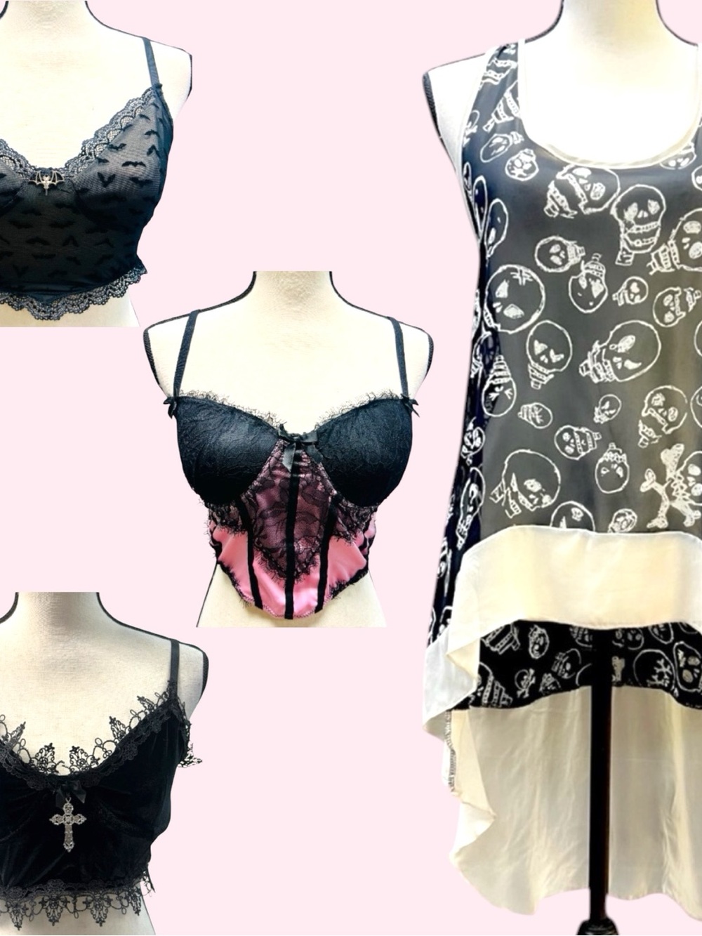 Goth Bundle! 4-Piece Goth Girl Summer Dolls Kill